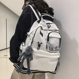 丛林鸟 书包男高中生大学生双肩包女潮流轻便大容量旅行包无印简约背包