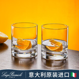 路易治·波米奥尼 意大利进口水晶玻璃杯高档冷饮杯家用喝水杯果汁杯牛奶杯 经典圆底圆口400ml/2个
