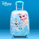 异同想儿童可坐拉杆箱冰雪爱莎公主行李箱旅行箱宝宝男女童卡通可爱登机 DH19052-Q冰雪奇缘-蓝16英寸