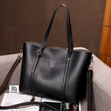 憧憬主义（VSOXS）单肩包女新款情人节托特包手提妈妈包女士通勤OL七夕时尚百搭包包 黑色