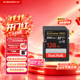Sandisk闪迪128GB SD内存卡 4K V30 U3 C10 相机存储卡 读速200MB/s 写速90MB/s 微单/单反相机内存卡
