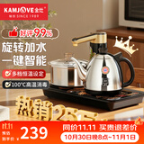 金灶（KAMJOVE）全智能自动上水电热水壶电茶壶全自动上水壶电茶炉烧水壶茶具茶台烧水壶全自动一体 K9 0.9L 不锈钢色