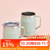 乐扣乐扣（LOCK&LOCK）遇见咖啡杯保温保冷桌面杯男女水杯子475ML薄荷绿LHC4219MIT
