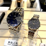 依波（EBOHR）手表男士腕表全自动机械女士时尚镂空24小时日历情侣情人节礼物 【精艺系列】蓝盘钢带 情侣款