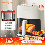 九阳（Joyoung）空气炸锅家用5L大容量不用翻面可视大视窗低音烘烤免翻面蒸汽嫩烤蒸烤一体机KL50-V565