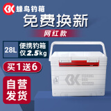 simago喜曼多钓箱超轻便携28升竞技平盖轻量化多功能可坐白色竞技高配款