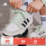 adidas双11主推 ENTRAP美式校园风运动鞋少年感复古板鞋阿迪达斯   白色/矾土棕/黑色   39