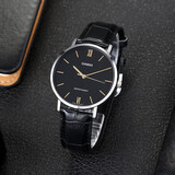 卡西欧（CASIO）剑鱼盖茨同款男表水鬼男士手表商务时尚简约防水指针石英表 MTP-VT01L-1B黑盘皮带