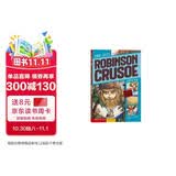 【赠音频】 鲁宾逊漂流记 Robinson Crusoe英文原版  笛福代表作 世界经典名著暑期必读课外阅读 进口原版英文漫画书 蓝思值470L-600L 中小学教辅