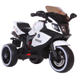 孩智乐儿童电动车摩托车可坐人三轮车男女宝宝3-4-5-6岁小孩电动车 白色双驱大电瓶+遥控