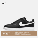 耐克男子透气平底运动鞋板鞋NIKE COURT VISION LOW DH2987 001黑/白色/黑 42