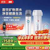 3M 净水器家用净水机0废水直饮厨下2.4L/分大流量4000升处理量800G过滤器DWS2500-CN
