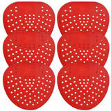 春风尿斗香片消臭剂小便池垫片除臭三角块男厕所芳香球除味防堵过滤网 6片组合（红色）