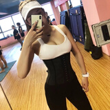 杰里·莫克（Jerrie Mock）四季通用运动健身男女款束腰带收腹带产后塑腰塑身衣透气腰封腰夹 （9根骨）黑加长款 M