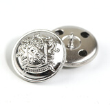 大衣铜纽扣金属扣子圆形男女西装复古百搭衬衣风衣装饰衣服纽扣子 银色(6颗) 15mm