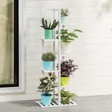 木马人 简易家用多层花架子阳台多肉花架客厅室内盆景架花盆架可置物 白色6层