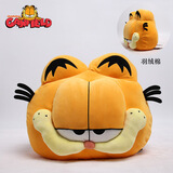 爱绒艺正版加菲猫大电影同款公仔毛绒玩具橘色Garfield胖猫咪玩偶礼物  40CM加菲猫头型抱枕 正版授权 防伪镭射标