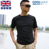 USMC 英军公发原品军版短袖战术军迷Coolmax男夏PCS作训服户外T恤 黑色 L