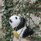 鸿日光辉 户外攀登爬树小动物 露台花园阳台造景庭院摆件幼儿园装饰壁挂件 攀登熊猫