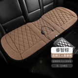 小喜鹊 汽车加热坐垫冬季车载电热座椅垫车用12v速热保暖车垫单主驾通用 睿智棕-后座1片（仿羊绒+两档）