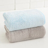洁丽雅（grace） 5A抗菌毛巾珊瑚绒超细纤维款柔软毛巾洗脸洗澡吸水加厚毛巾 毛巾（兰色+灰色） 2条