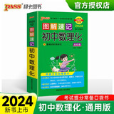 图解速记 初中数理化 初中通用数学物理化学知识大全初一二三中考总复习思维导图知识清单手册 24版 pass绿卡图书