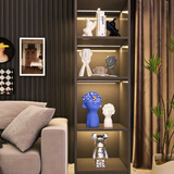 初见 创意花瓶摆件客厅乔迁新居礼品电视柜玄关工艺品室内家居饰品 轻奢柜体8件套组合