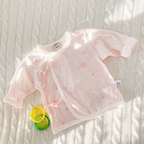 迪尼豆豆初生婴儿上衣夏季薄款新生儿衣服0-3-6-9个月宝宝上衣和尚服纯棉 夏季和尚服（上衣）小爱心粉粉的 59 码（新生0-2月）