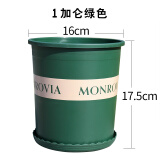 【落花啼春】加厚树脂花盆 加仑盆 控根盆 环保树脂塑料花盆加厚绿萝多肉阳台创意仿陶瓷加仑盆高体加仑盆 1加仑军绿 不要托盘