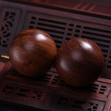 玄同木质健身球崖柏酸枝黑檀绿檀保健球 老年人礼物转球红木手球 缅花