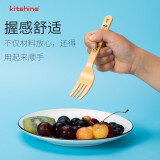 kitshine韩国进口儿童叉子学生小叉子水果叉沙拉叉宝宝吃饭叉蛋糕叉玉米淀粉材质