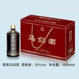 套马人家马奶酒 蒸馏型 22度 500mL 4瓶 黑瓶乳白色奶酒