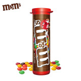 M&M’sMMS巧克力豆30.6g筒装M豆儿童小吃零食包装糖果休闲食品颜色随机 30.6g筒装