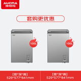 澳柯玛（AUCMA）100升低霜平嵌家用冰柜商用冷藏柜冷冻柜 无界单温冷柜 一级能效 天际线 以旧换新 BC/BD-100HSNE