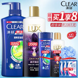 清扬（CLEAR）去屑洗发水沐浴露套装清爽控油去屑洗发露男士女士通用洗头膏 清爽控油洗沐套装共1065g4瓶+3袋