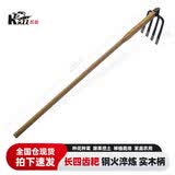 凯姿（KAZZ）木柄全钢园艺翻地农用锄工具防脱长耙种菜除草长四齿耙