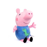 小猪佩奇毛绒玩具抱枕公仔潮玩布娃娃猪猪玩偶生日 30cm乔治
