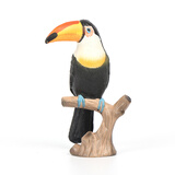 玛奇乐（MECHILE）仿真飞禽鸟类动物模型玩具金刚鹦鹉火烈鸟鸵鸟幼儿园动物认知教具 巨嘴鸟