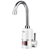 欢快龙即热式电热水龙头淋浴洗澡两用水龙头热水器厨宝速热水龙头 侧进水数显款带漏保（厨房专用）