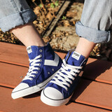 PONY\/波尼男女款高帮帆布鞋Shooter休闲时尚情侣款硫化鞋92W1SH08 海蓝色（男） 42