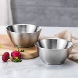 慕厨（Momscook）304不锈钢双层碗防烫 耐摔米饭碗汤碗面碗JAW12 2只装