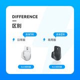 罗技（Logitech）大师系列 MX Master 3S 无线蓝牙鼠标 商务办公静音鼠标 人体工学 石墨黑商用版