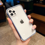 天觉 适用苹果13手机壳 iPhone13Pro max保护套全包透明磨砂防摔女时尚潮款壳 苹果13Pro Max【薰衣草灰】四角防摔+钢化膜