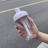 乐扣乐扣（LOCK&LOCK）奶茶杯 可360°摇摆吸管杯可爱颜值便携提手水杯女果汁牛奶咖啡杯 ABF791PUP紫色520ml