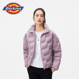 Dickies羽绒服 全身压印印花羽绒服 保暖外套上衣DK010807 藕紫色 XL 充绒量:180g