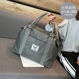 卡蜜卡旅行包女手提韩版行李袋轻便短途男单肩旅游包行李包干湿分离独立鞋位健身包出差包旅行袋折叠登机包 小号灰色升级版（无干湿分离）