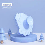 巴比象（bbet）婴儿洗头刷子硅胶去头垢宝宝洗头神器新生儿童沐浴按摩刷洗澡工具 蓝色小章鱼洗头刷【硅胶软刷】