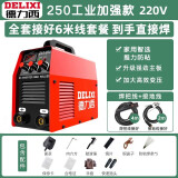 德力西（DELIXI） 电焊机220v 380v双电压家用小型两相电三相电ZX7-315工业级焊机 全套6米线【250 加强款单电压】