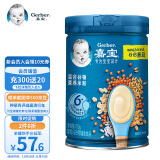 嘉宝(Gerber)婴儿辅食 混合谷物营养米粉 宝宝高铁米糊2段250g(6-36个月适用)