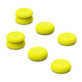 Skull & Co. PS5/PS4/NSPro手柄摇杆帽三对 骷髅skullnco  吃鸡神器 防滑防汗防磨损 提高操控 荧光黄